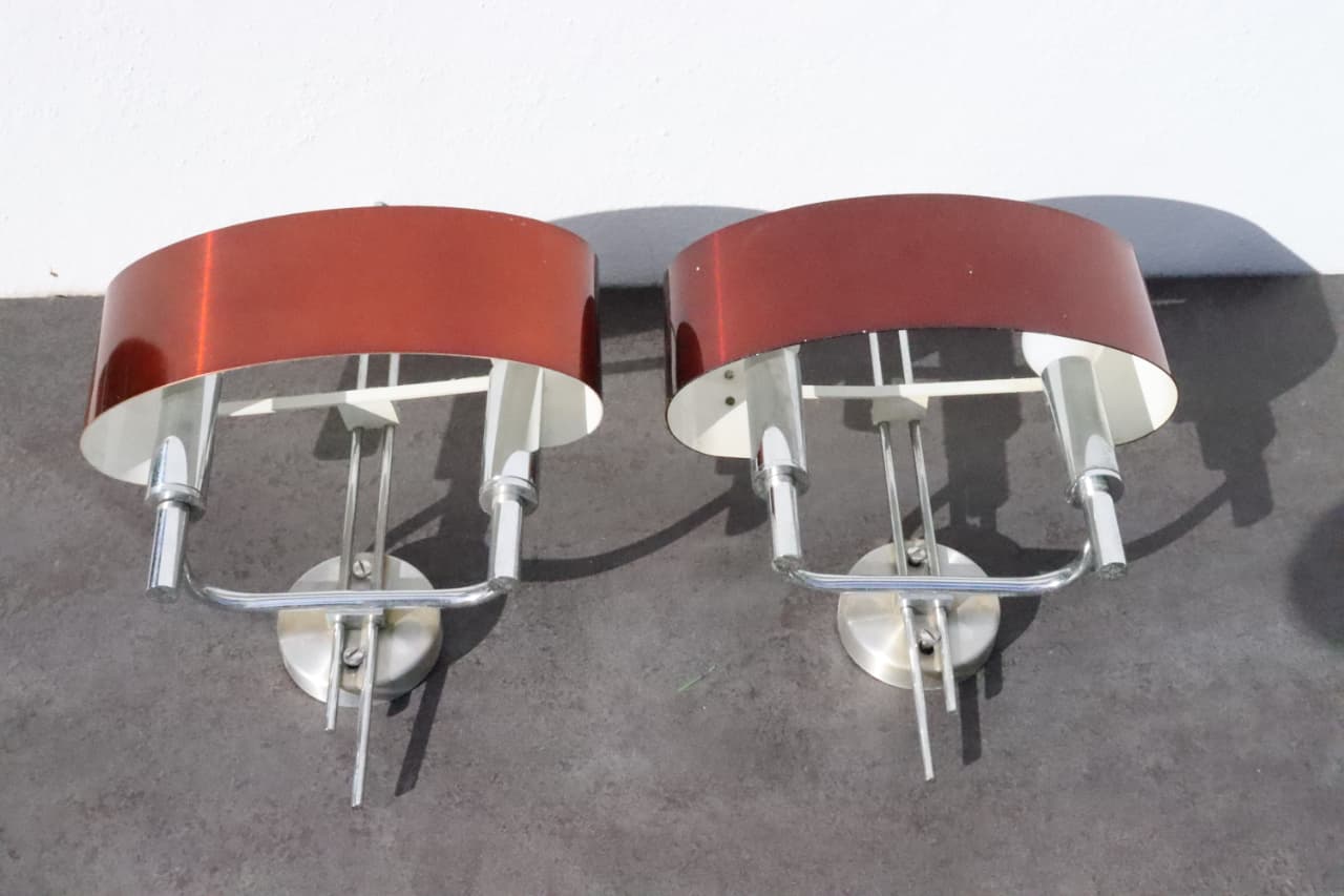 Thumbnail for Paire d'applique Années 60