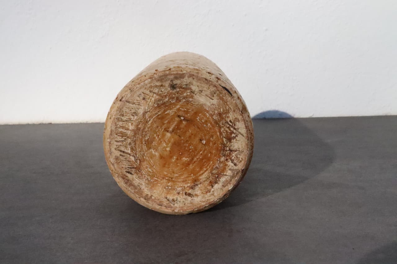 Thumbnail for Vase en terre cuite émaillé et liège imitation