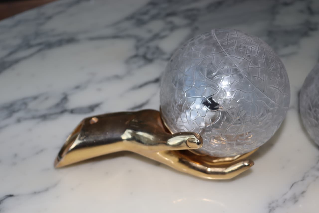 Thumbnail for Applique Arlus main en laiton massif