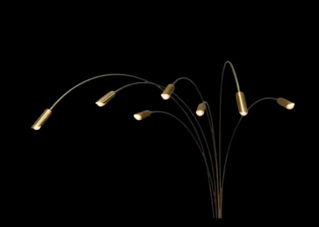 Lampadaire arc 7 feux