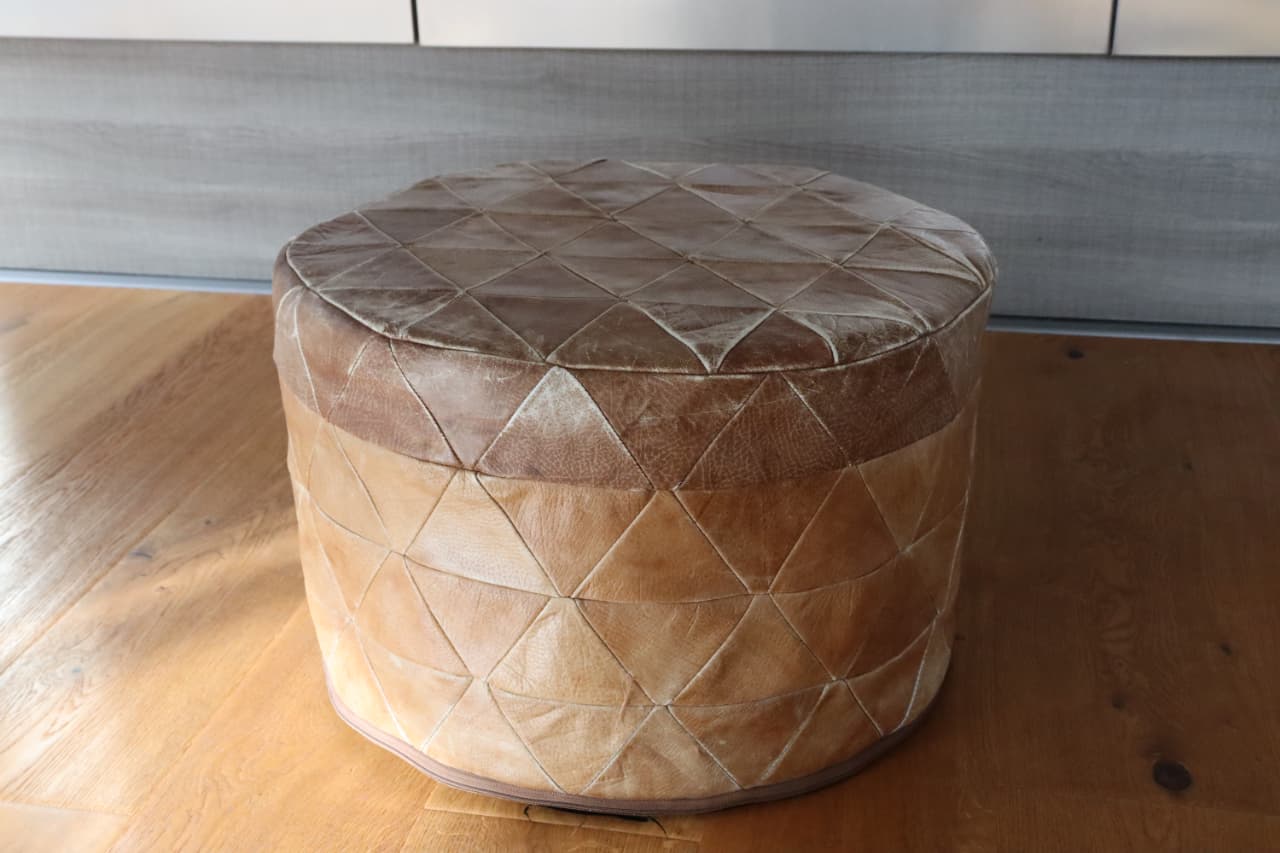 Thumbnail for Pouf rigide De Séde model rare