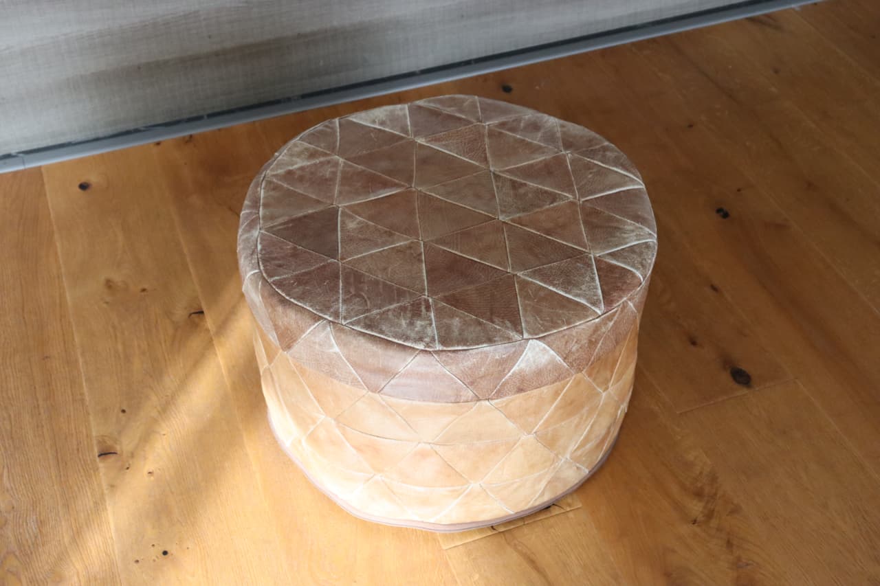 Thumbnail for Pouf rigide De Séde model rare