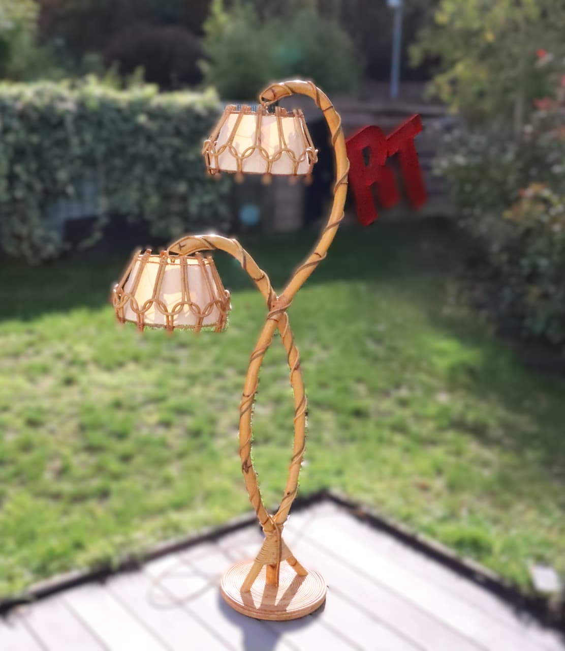 Thumbnail for Lampadaire double Louis Sognot