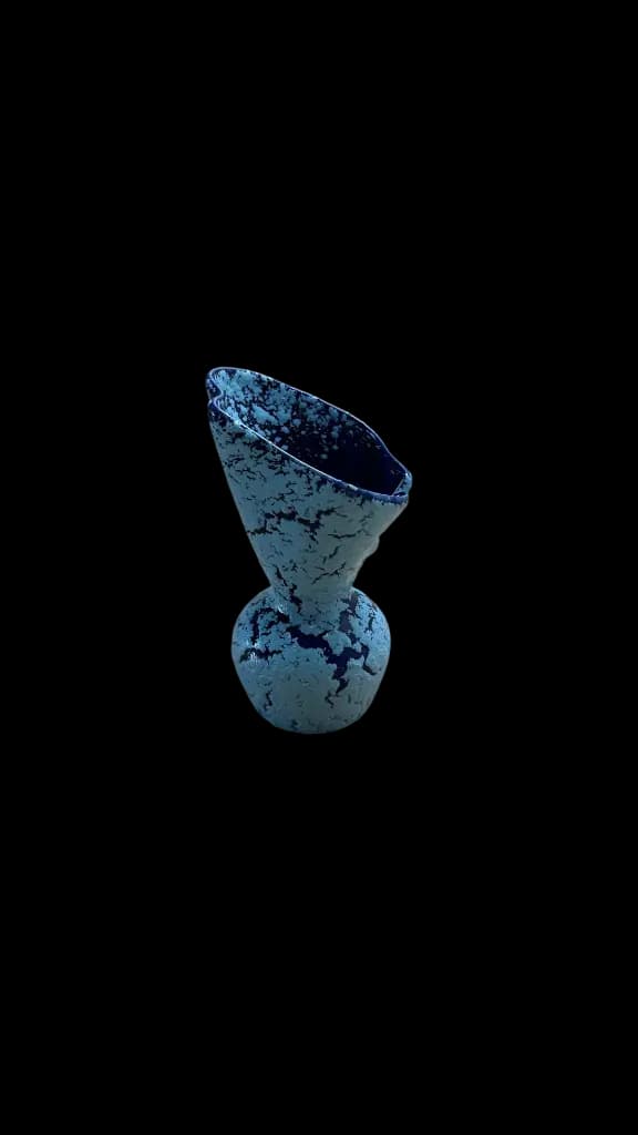 Vase décoratif en céramique émaillée