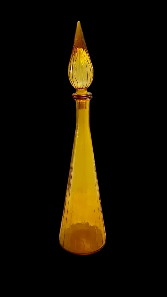 Carafe décorative vintage en verre