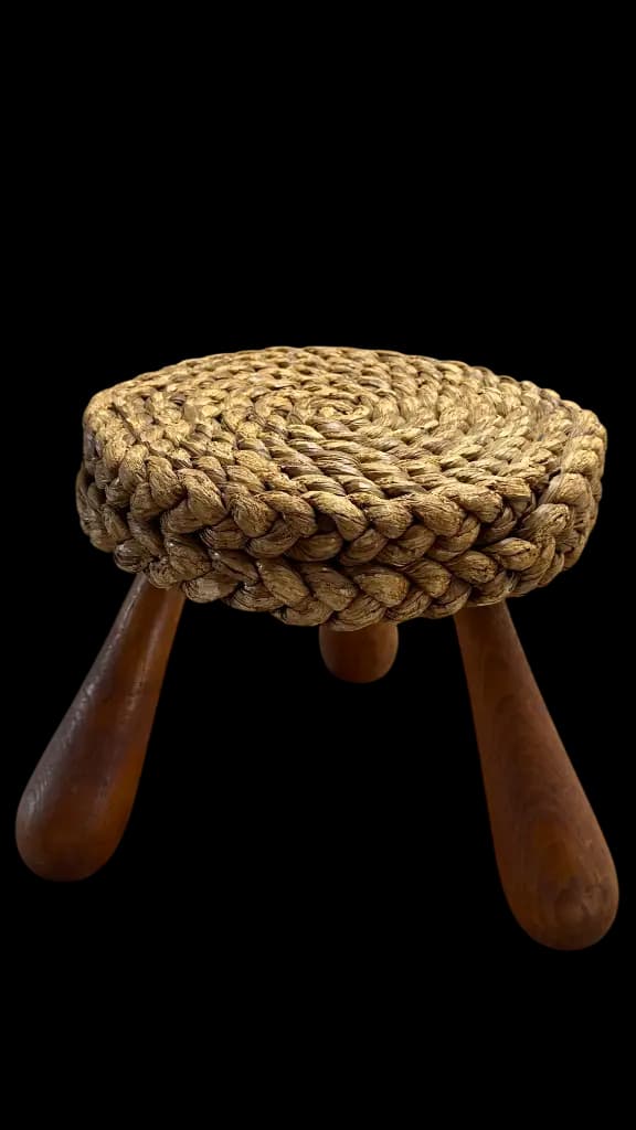 Tabouret bas corde