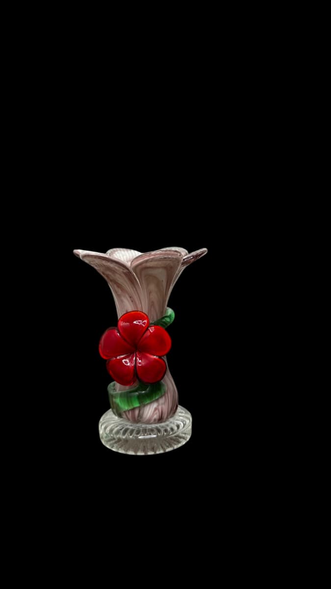 Vase en verre soufflé