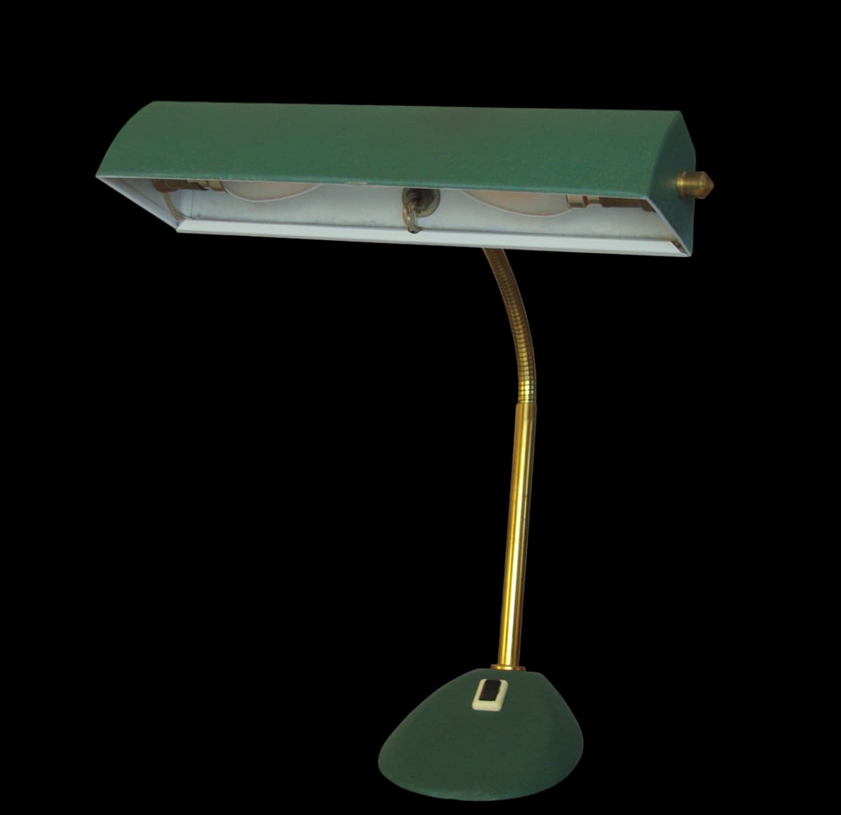 Lampe de bureau 1950 couleur verte.