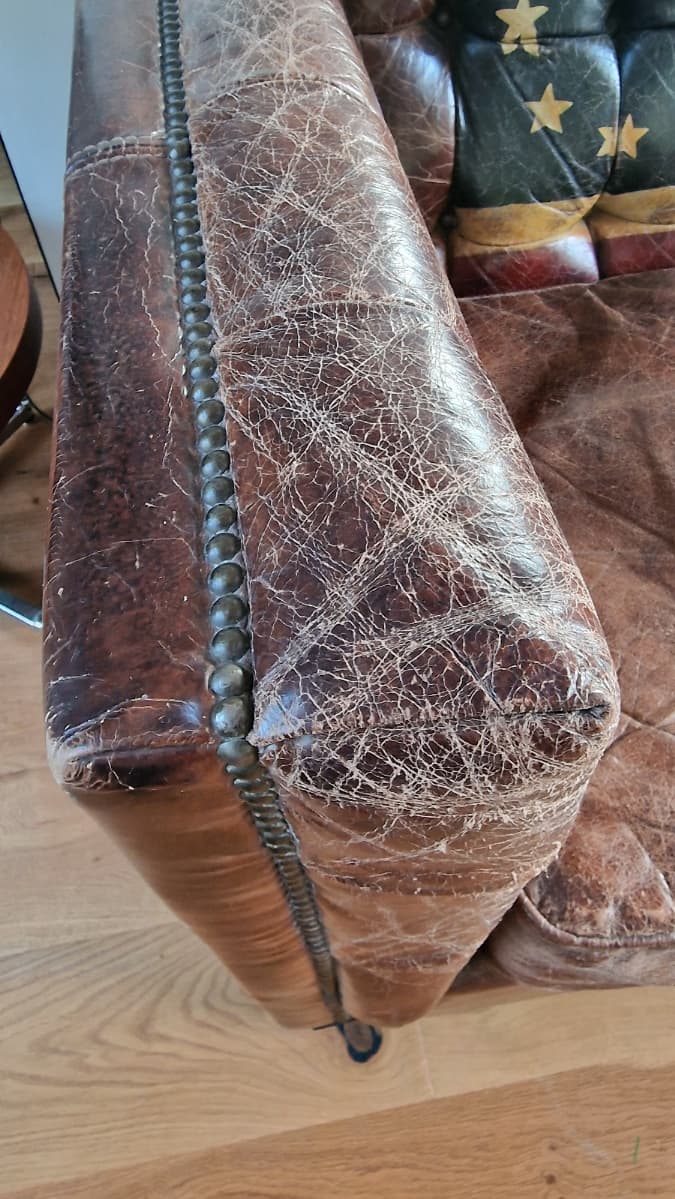 Thumbnail for Canapé cuir drapeau Américain