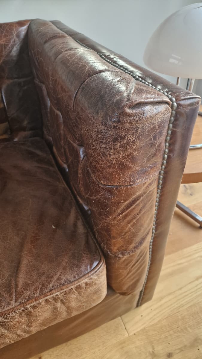 Thumbnail for Canapé cuir drapeau Américain